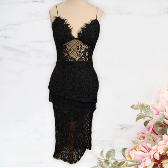 Hera Collection Dresses & Skirts - Hera Black Lace Bodycon Dress